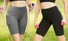 Women Activewear Workout Bike Yoga Shorts Stretch Mid Thigh Leggings with Pocket