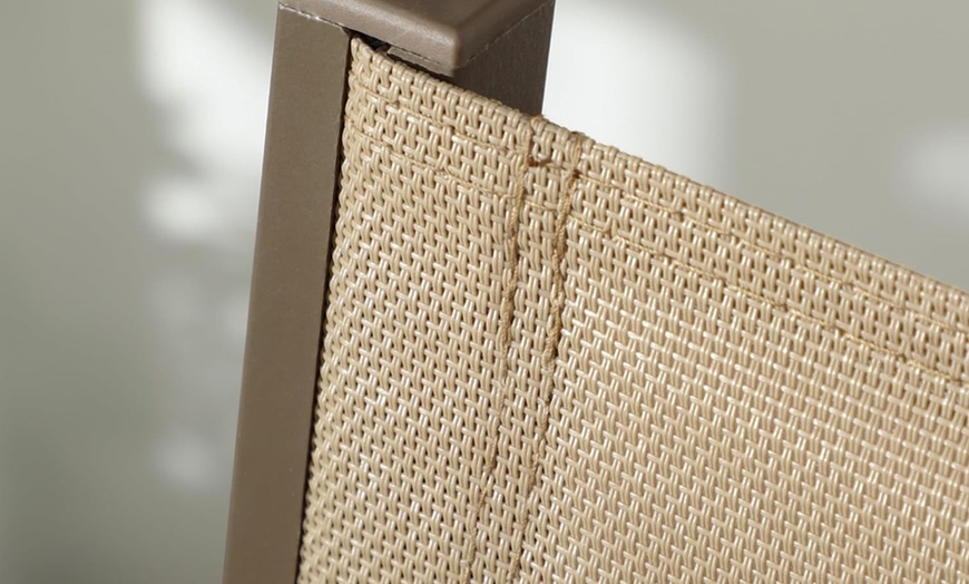 Image 13: Two Garden Dining Chairs in Black, Grey or Beige