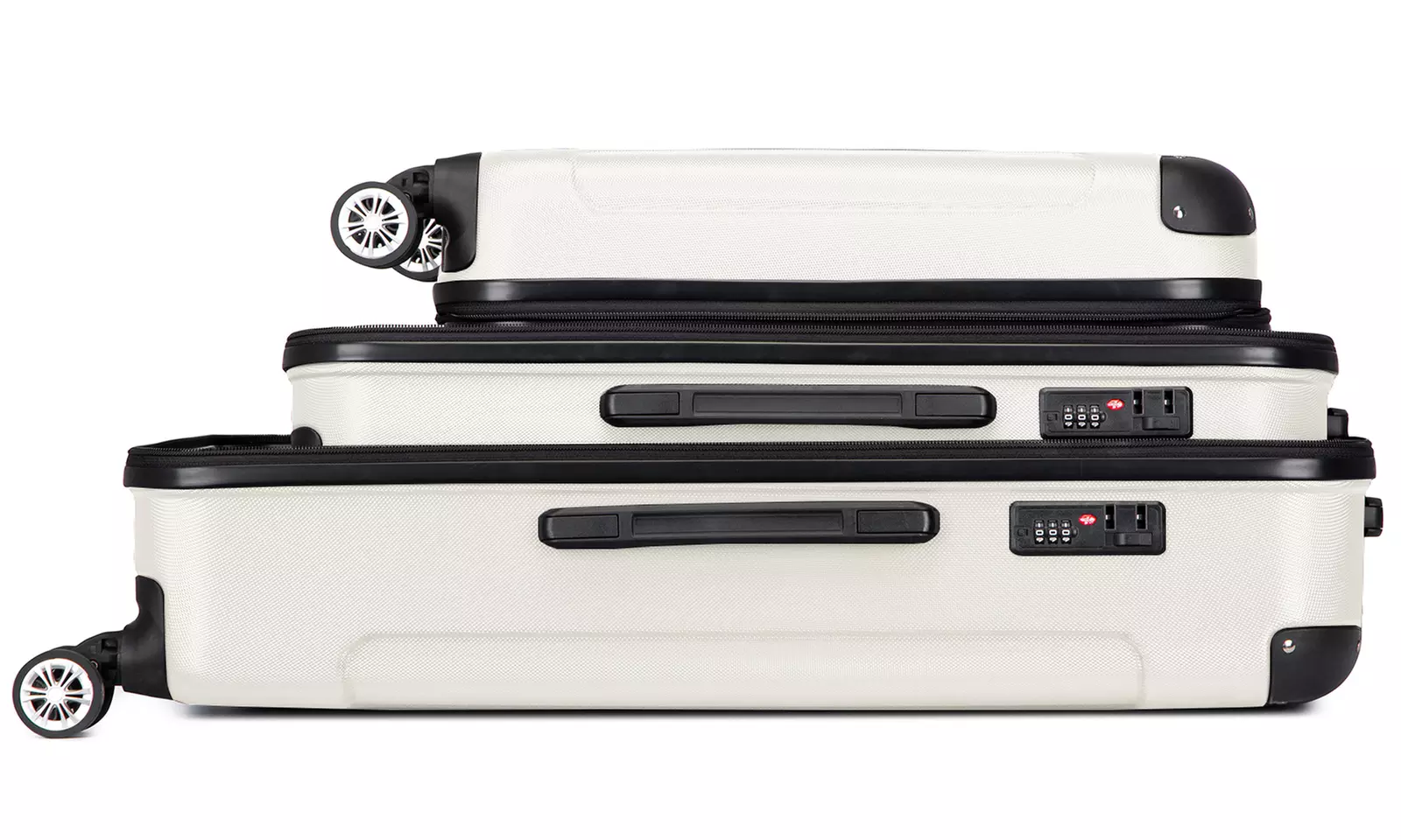 Ensemble de valises beige ou gris