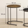 Image 14: HomCom Nesting Side Tables, Space-Saving Design