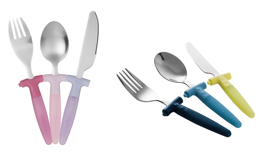 Image 1: Three-Piece Kid's Cutlery Set 