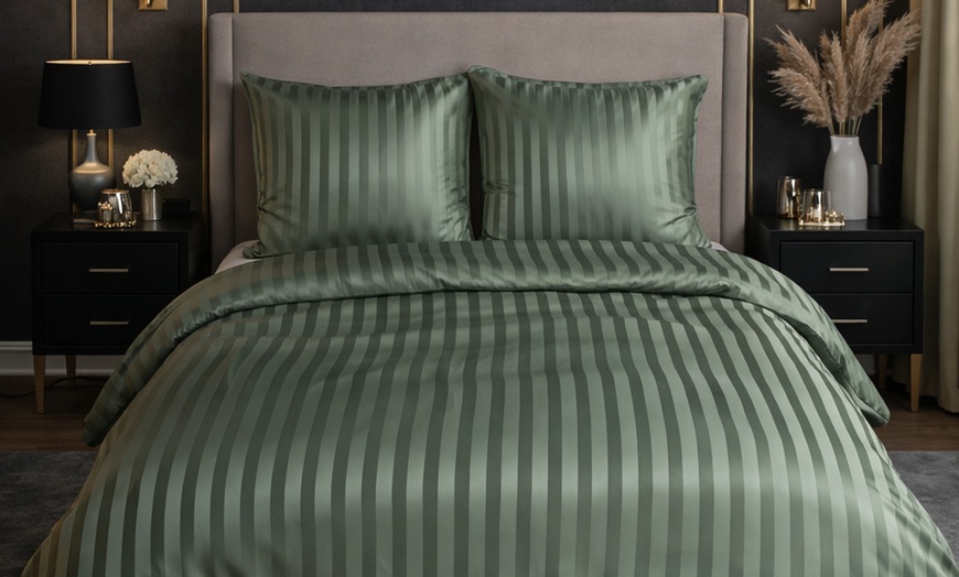 Image 13: Juego de cama Satin Dobby Uni 