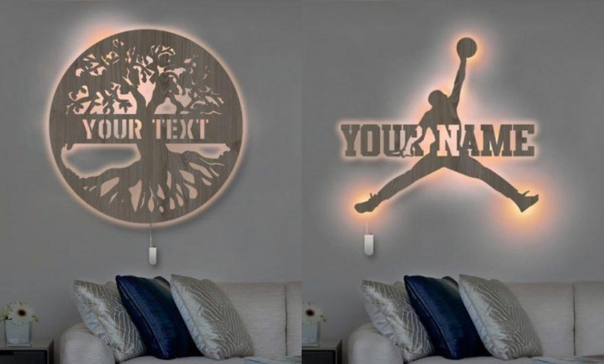 Image 7: Custom Custom Name Wall Lamp