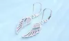 Sterling Silver Leverback Angel Earring with crystals from Swarovski