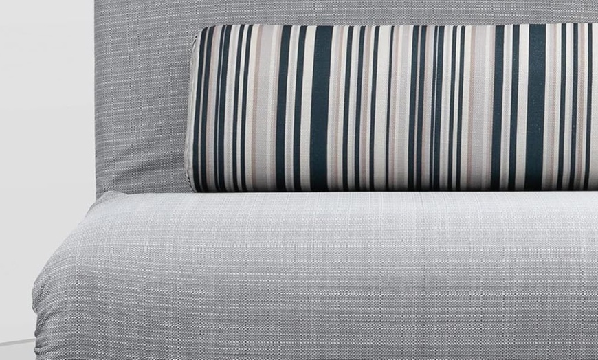 Image 23: HomCom Convertible Single Sleeper Chair Sofa Bed