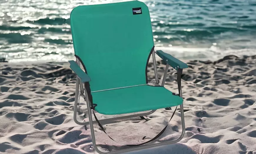 Image 4: Lot de 2 chaises de plage pliables