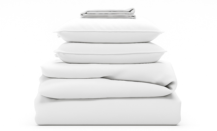 Image 6: Witte beddengoedset Sampur