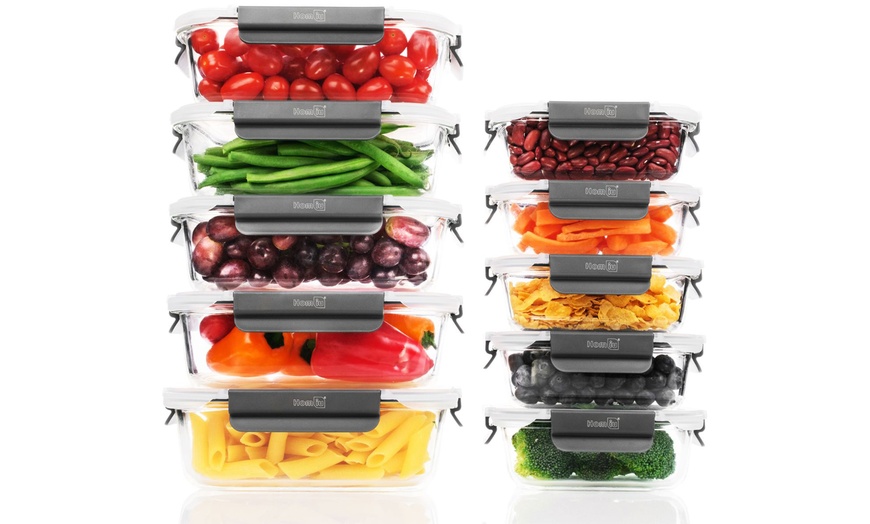 Image 10: Up to Ten Homiu Borosilicate Glass Food Container Sets