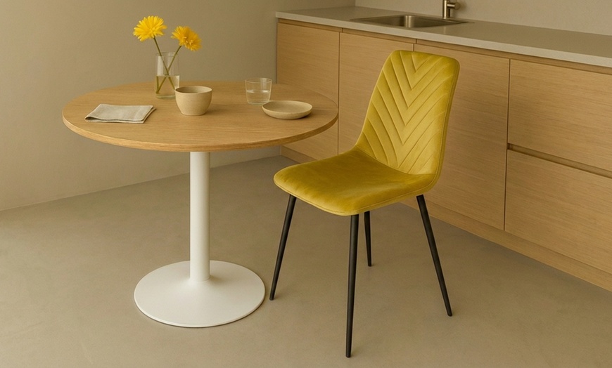 Image 10: Sedia Point in velluto