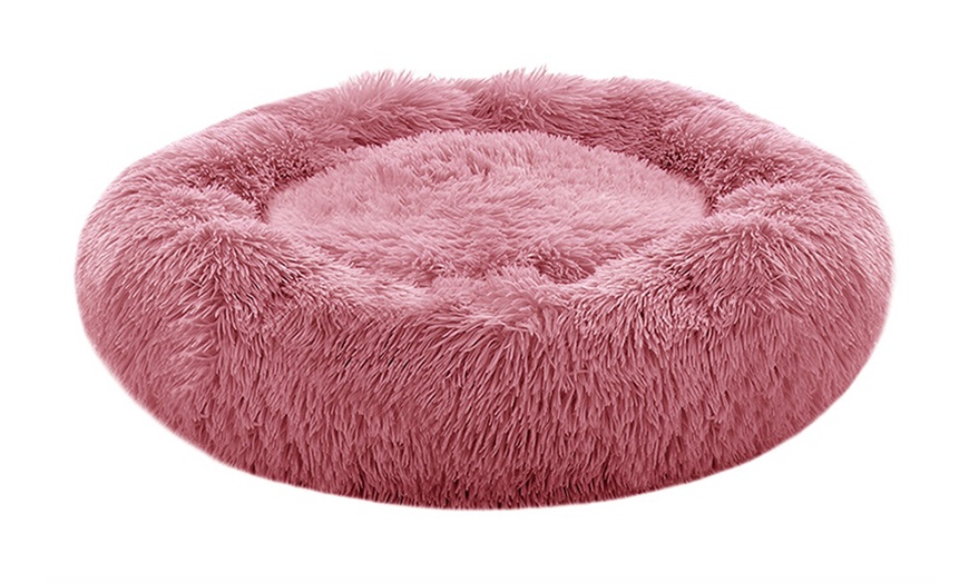 Image 4: 60cm Soft Washable Plush Pet Bed