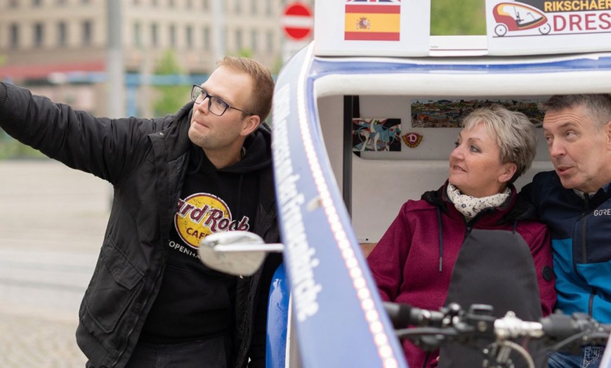 Image 7: 30 Min. Rikscha-Fahrt durch Dresden für 2 Personen