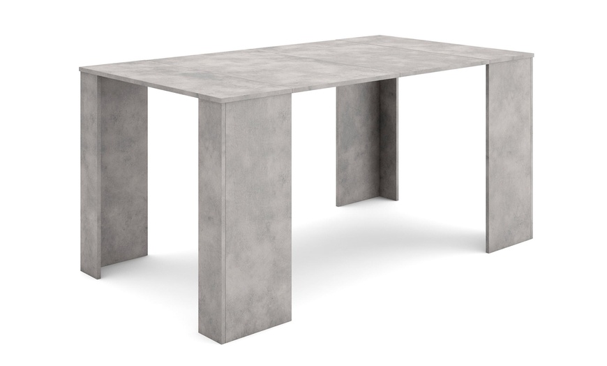 Image 23: Extendable Console Table for 8 Diners