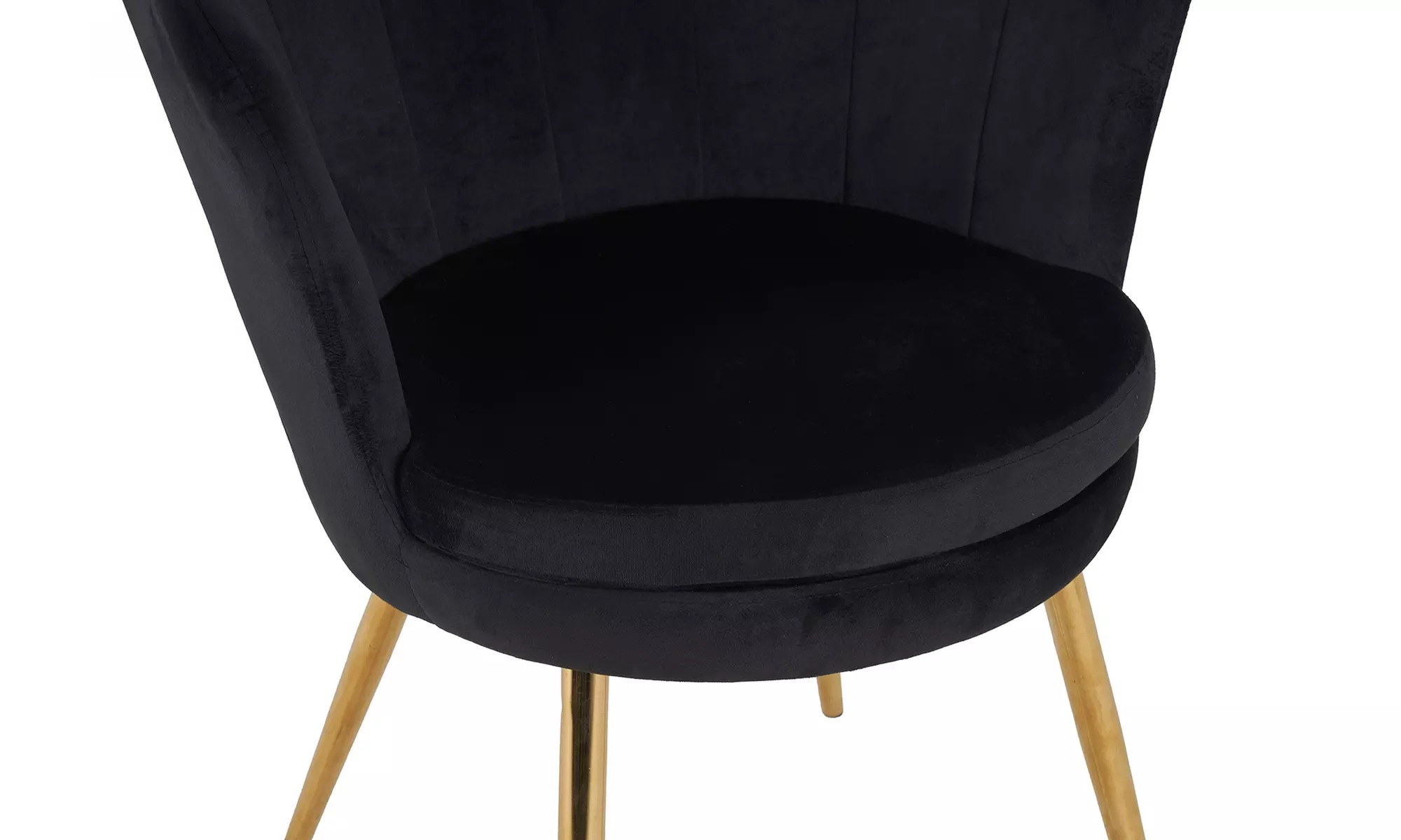 Silla con respaldo en forma de concha