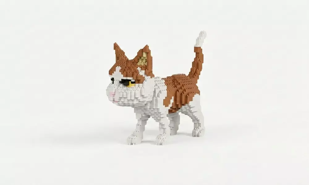 Mini costruzioni a blocchi ispirate agli animali domestici