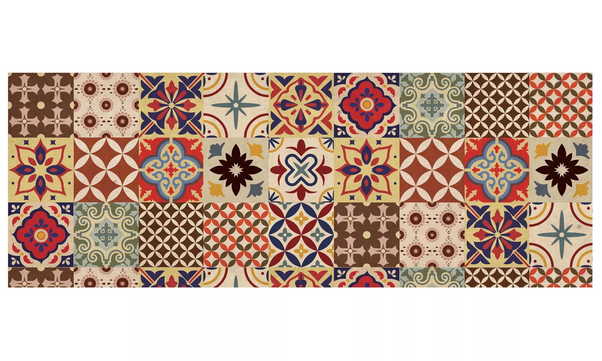 Non-Slip Kitchen Runner Rug with Digital Print