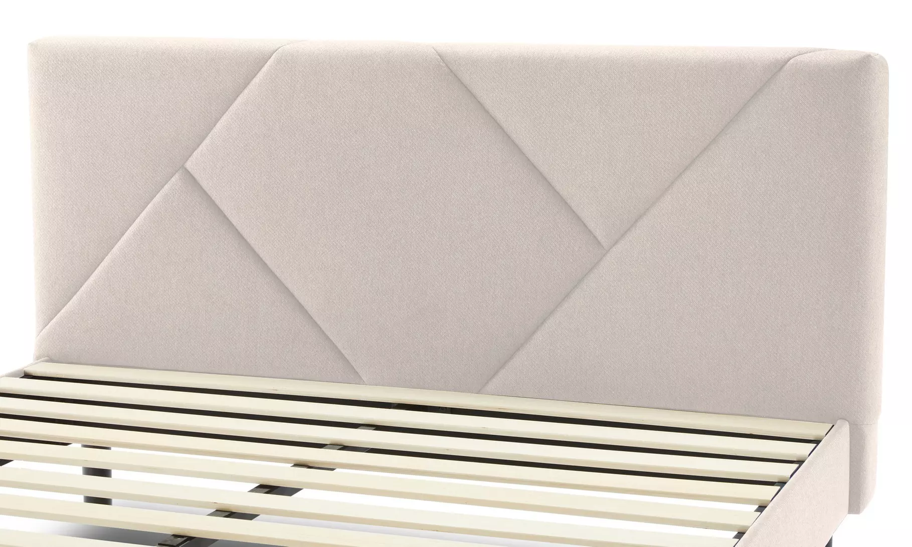 Lit design rembourré "Ric" avec rangement intelligent