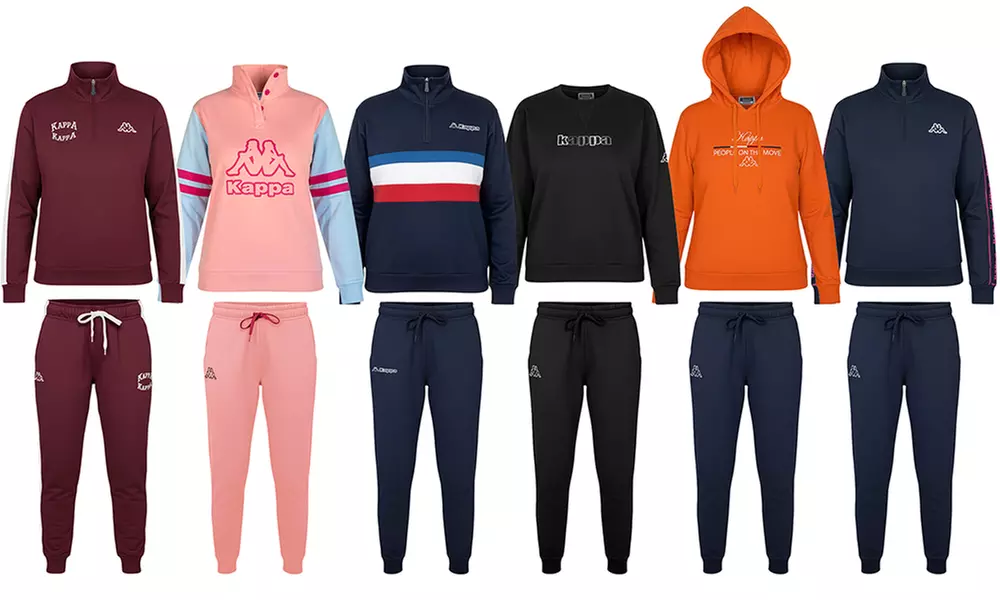 Tuta pigiama homewear da donna Kappa in cotone felpato