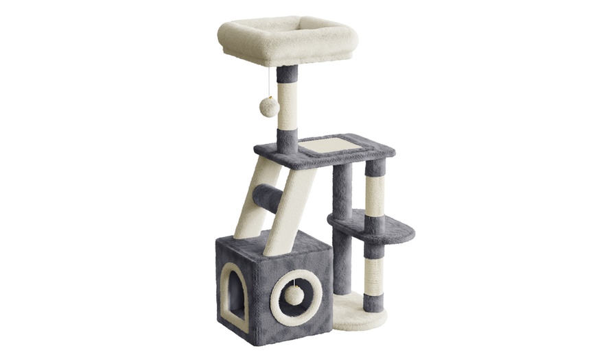 Image 12: 53cm/107cm Cat Tree Tower Indoor Cat Bed with Scratching Post