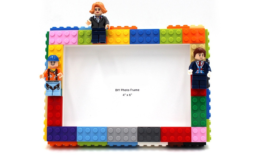 Image 3: DIY-Baustein-Fotorahmen mit 2, 3 oder 4 Baustein-Charakteren