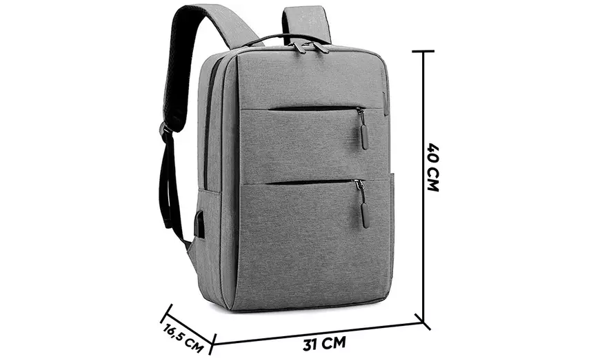 Image 8: Reisrugzak met een externe usb-poort