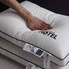 Image 36: 100% Cotton Five Star Hotel Pillow 2 Pack Set