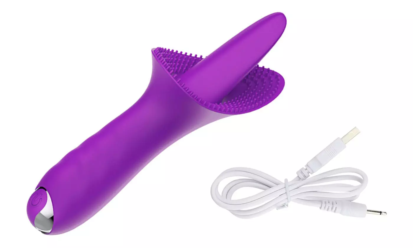 Licking Tongue Vibrator G-Spot Nipple Clitor Stimulator Sexy Toy