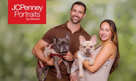 One Family & Pet Photography Session | 1x Digital Image + 1x 10x20 Canvas - Pet Photography Photo Session Deals by JCPenney Portraits