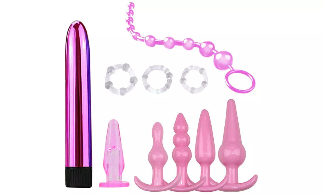 8PCS Anal Plug Set Vibrator G-spot Massager Dildo Sex Toys - Second Medium