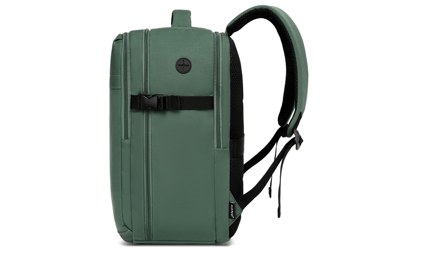 Image 26: Kono 20L Cabin Backpack with Red Trim for 15.6” Laptop Travel Daypack