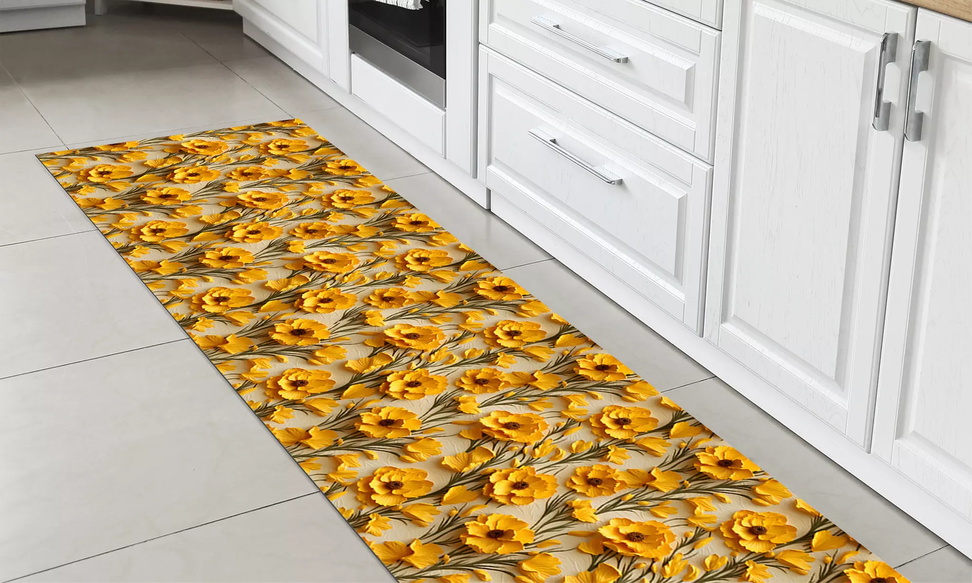 Alfombra larga estampada de PVC con impresión digital