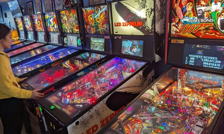 Image 1: 2-Hour Pinball Arcade Long Beach All You Can Play Pinball for Up to 6