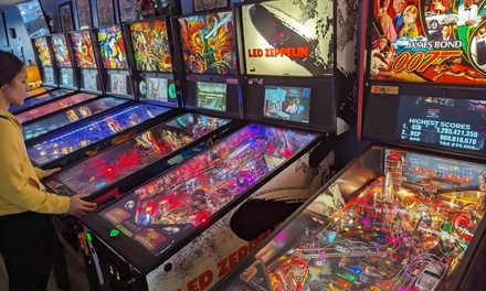 For One Person: Pinball Arcade Long Beach All You Can Play Pinball 2 Hours - I Need A Miracle Pinballs