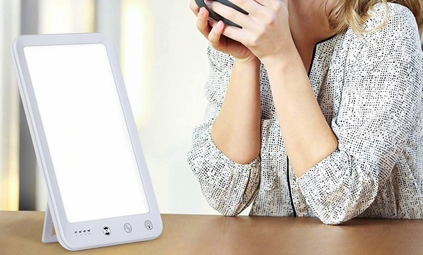 Image 1: Compact SAD Light Lamp with Adjustable Features