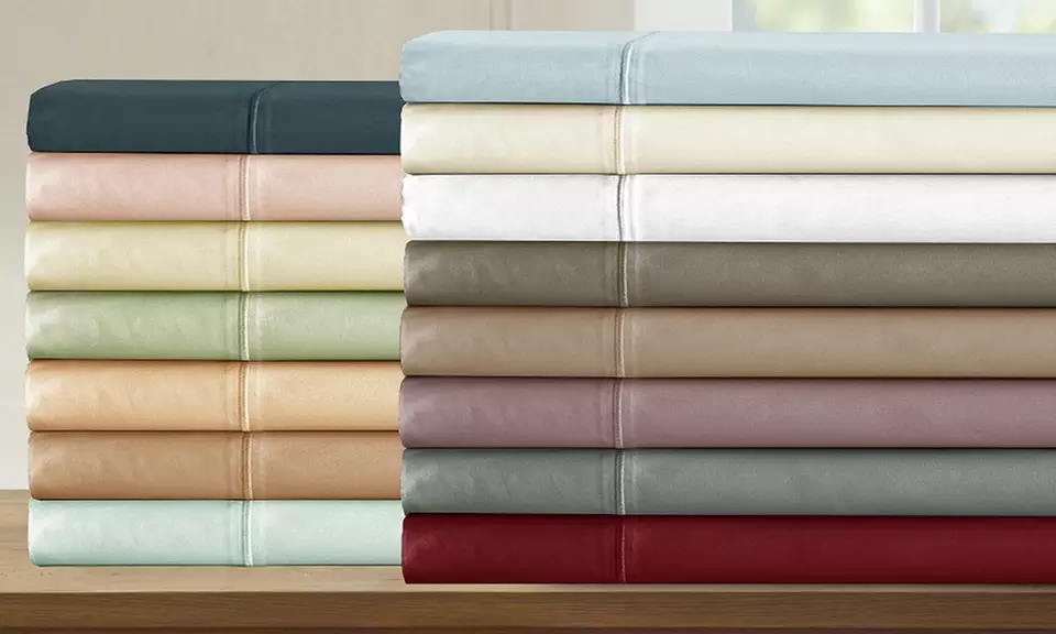 800TC 100% Egyptian Cotton Addy Home Baratta Hem Sheet Set (4-Piece) - Primary Image