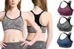 Women's Seamless Yoga Sport Bra Wirefree Padded Racerback Straps - Second Medium