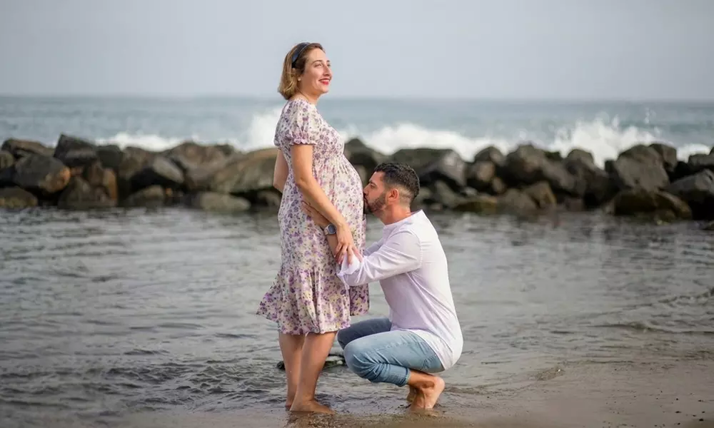 Sesión fotográfica Dulce espera con fotos editadas en alta resolución