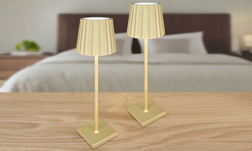 Image 13: Set di 2 lampade a led