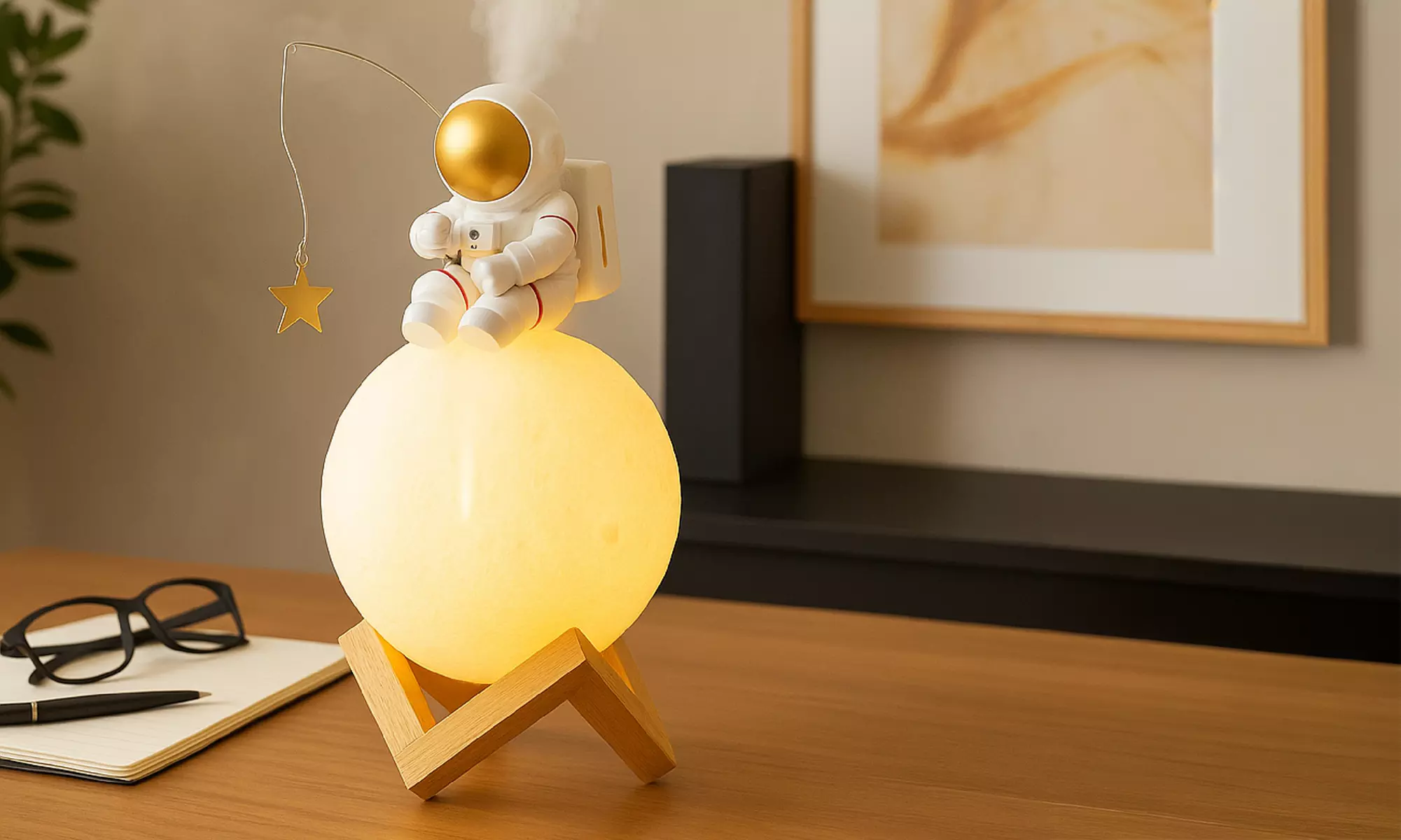 Difusor de aromas modelo Galaxia, Tokyo o Tren, con luces led, temporizador y alimentación USB - Primary Image