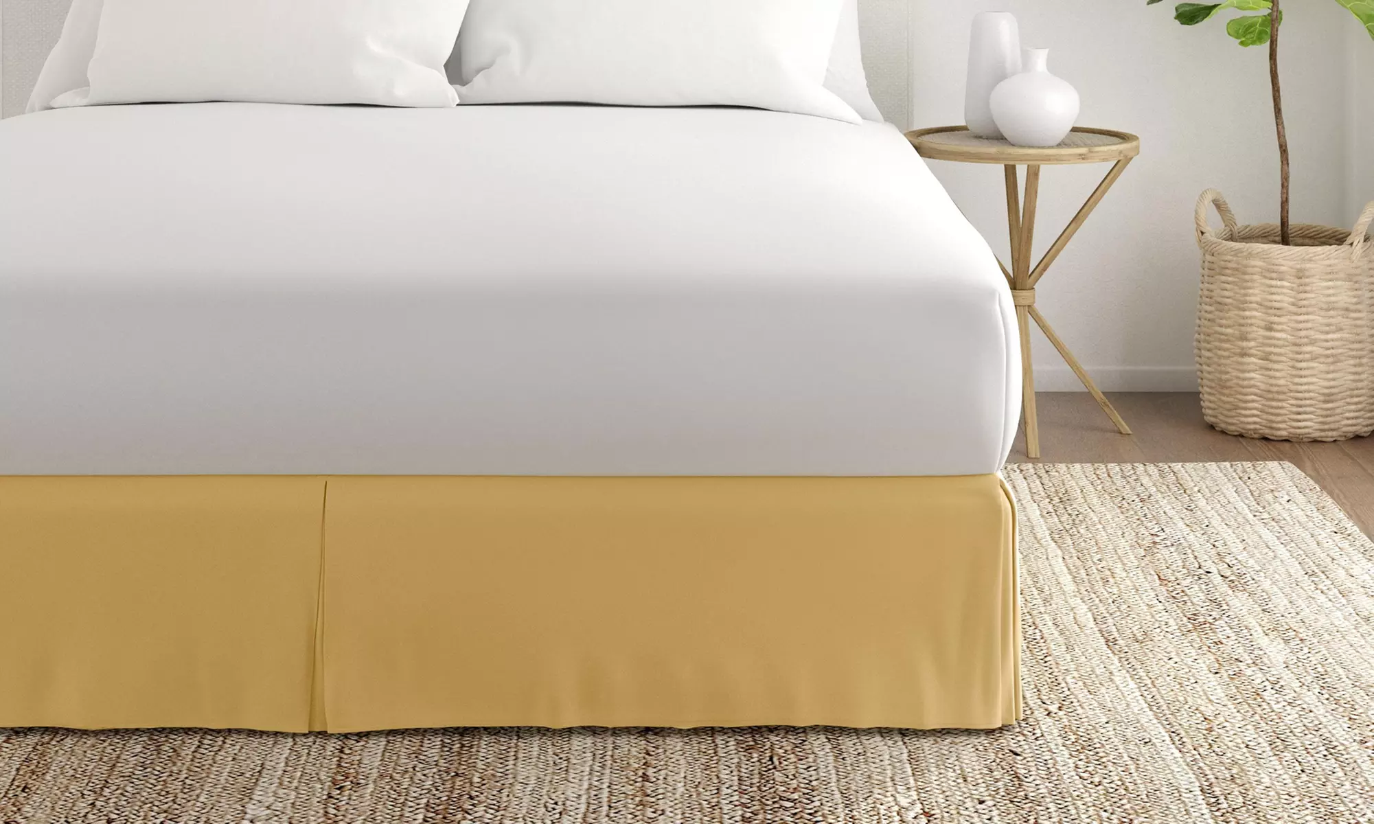 Merit Linens Premium Pleated Dust Ruffle Bed Skirt in 13 Colors