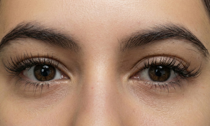 Image 2: Enjoy Full Set of Classic or Hybrid Eyelash Extensions with Fills