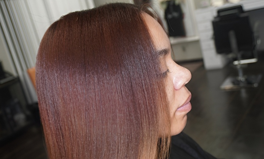 Image 2: Revitalize Your Hair  with Shampoo, Condition & Silk Press or Trim