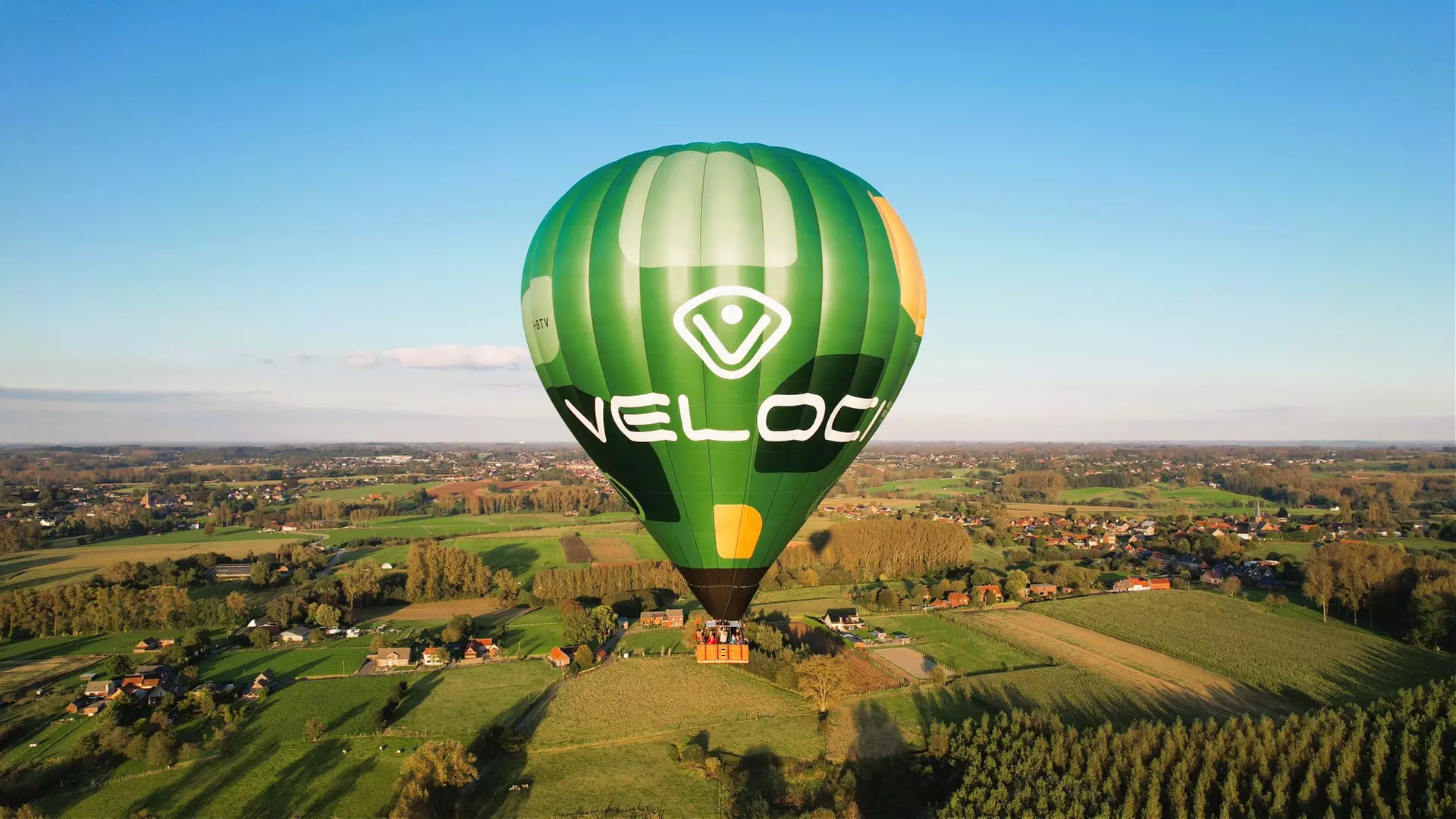 Belgique vue du ciel avec Ballonvaarten Dirk Lyssens
