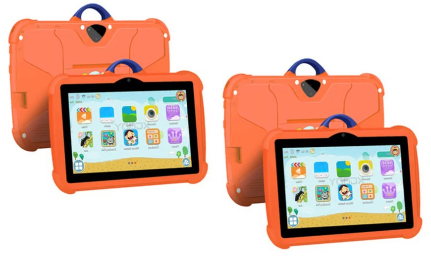 Image 8: 1x oder 2x 7-Zoll-Android-Tablet für Kinder