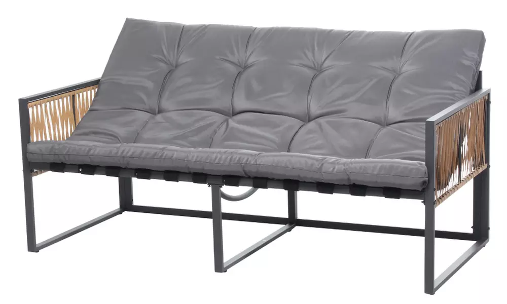 Salon de jardin Kocoon 4, 5 ou 8 places effet rotin, modèle "Forli"