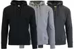 3-Pack Men's Slim-Fit Fleece-Lined Zip Hoodie (S-2XL) - Second Medium