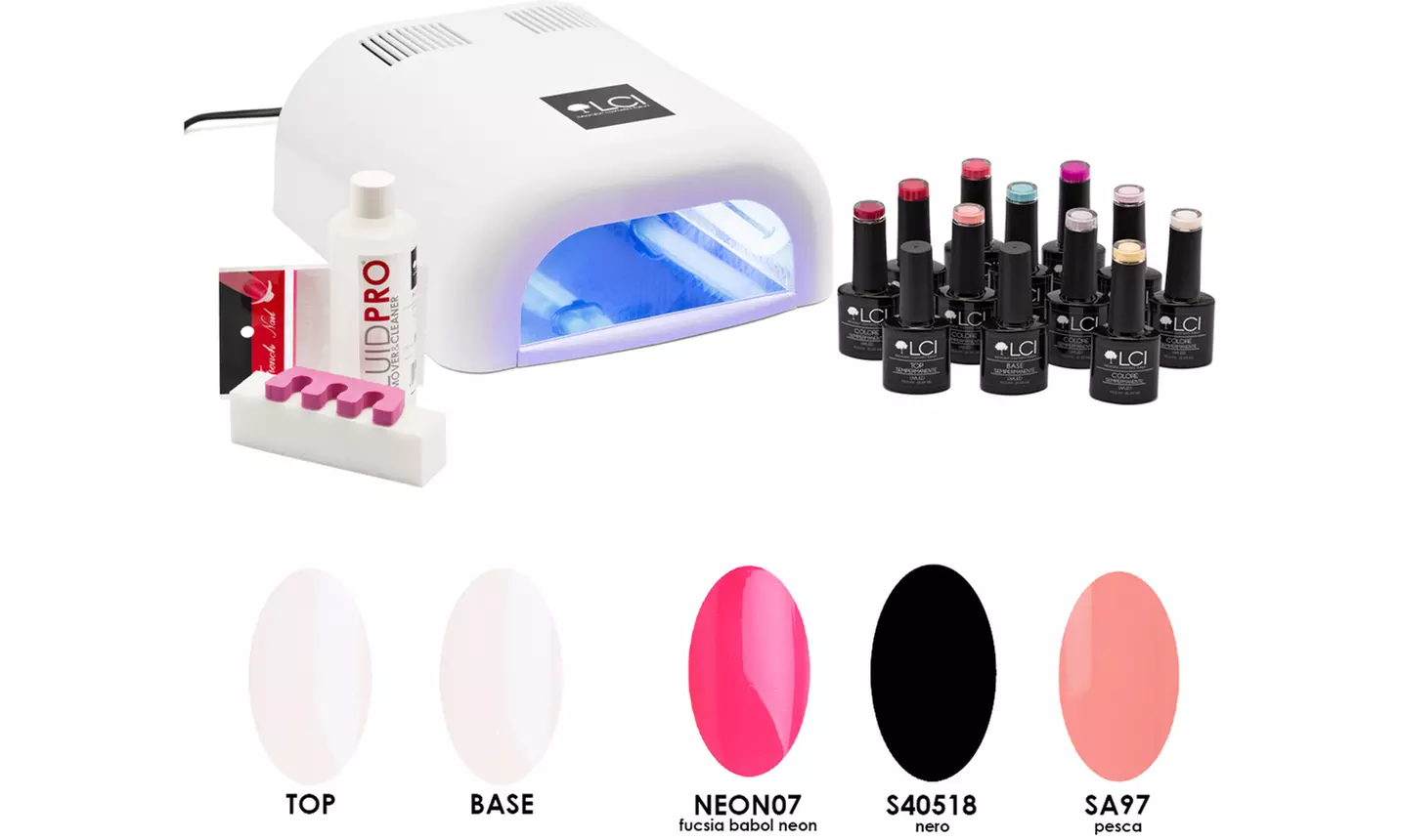 Kit lampada e smalti semipermanenti