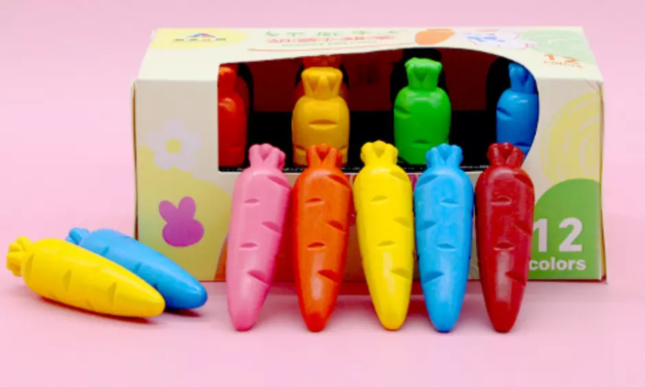 Upto 36 Pack of No-dirty-hands Children's Carrot Crayons