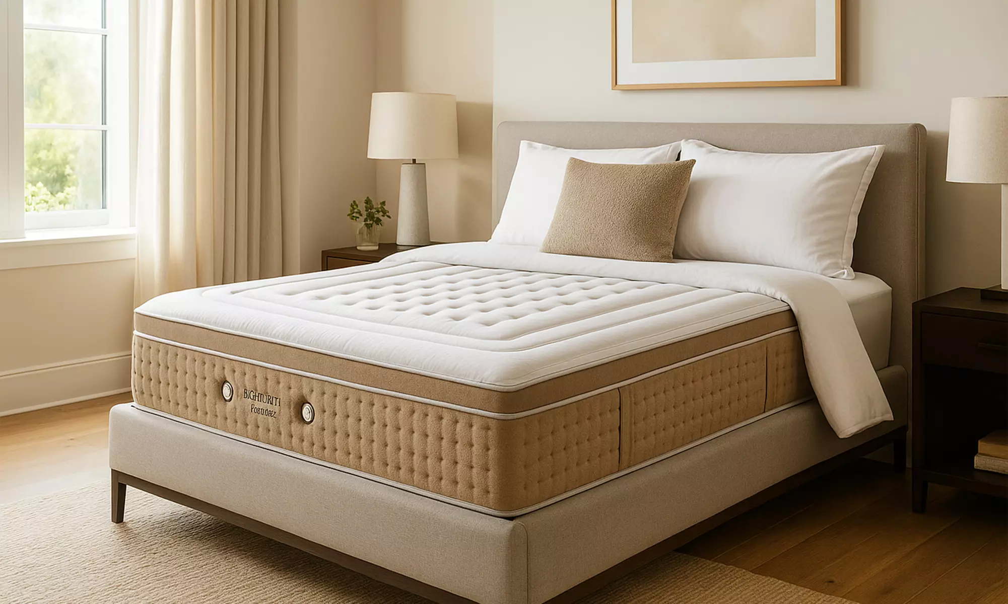 Colchón Combi de 22 cm con cubrecolchón, SAMPUR