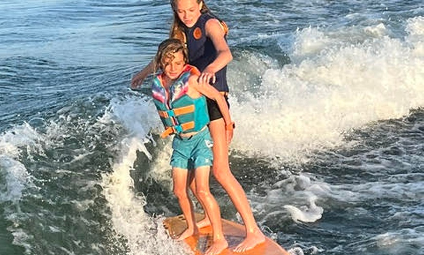 Image 4: Catch Waves with Exclusive Wakesurfing or Waterboarding Lessons