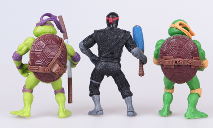 Image 5: Pack of Six Teenage Mutant Ninja Turtles Action Figures